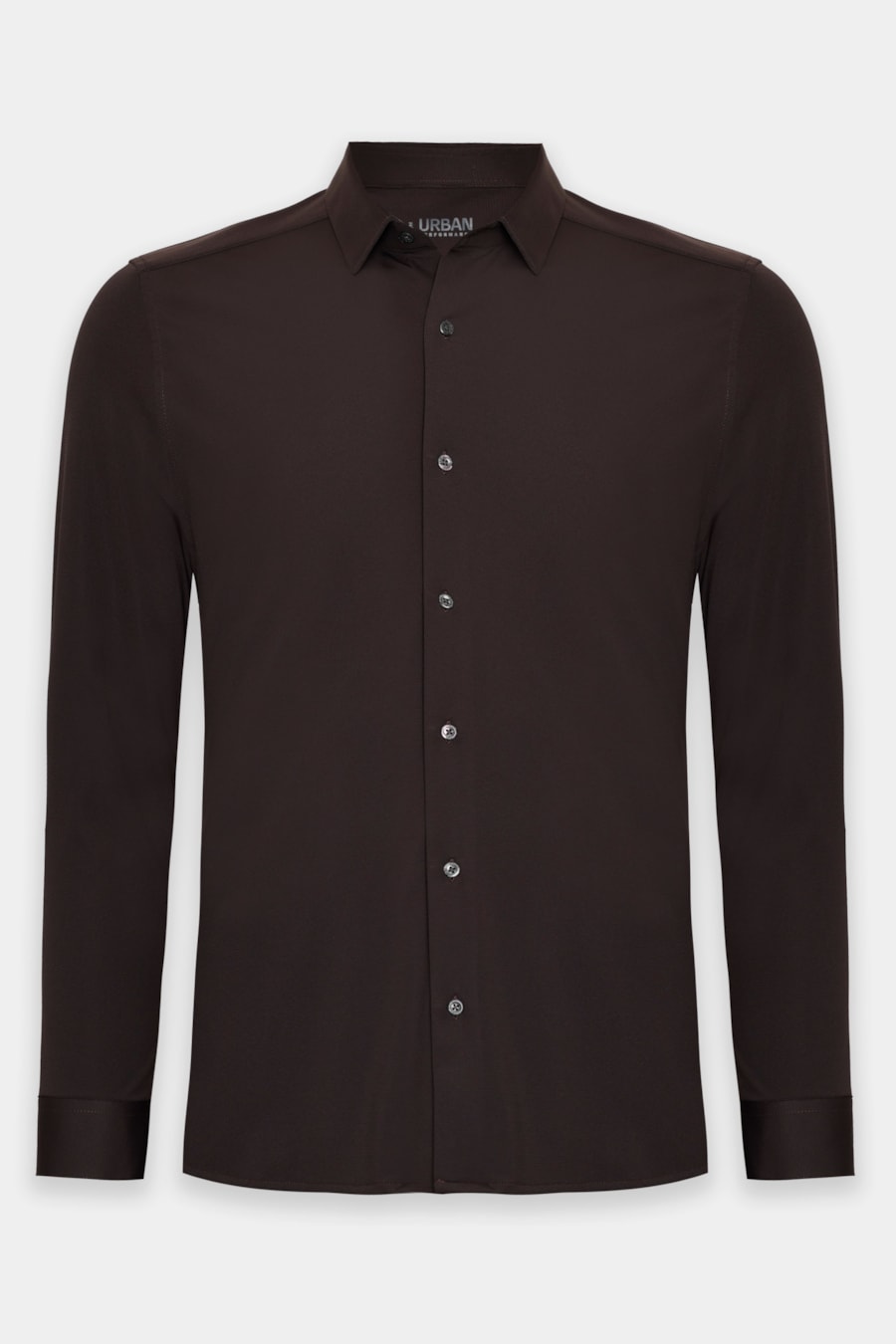 Camisa Manga Longa Flex Grid Chocolate — foto 5 de 5