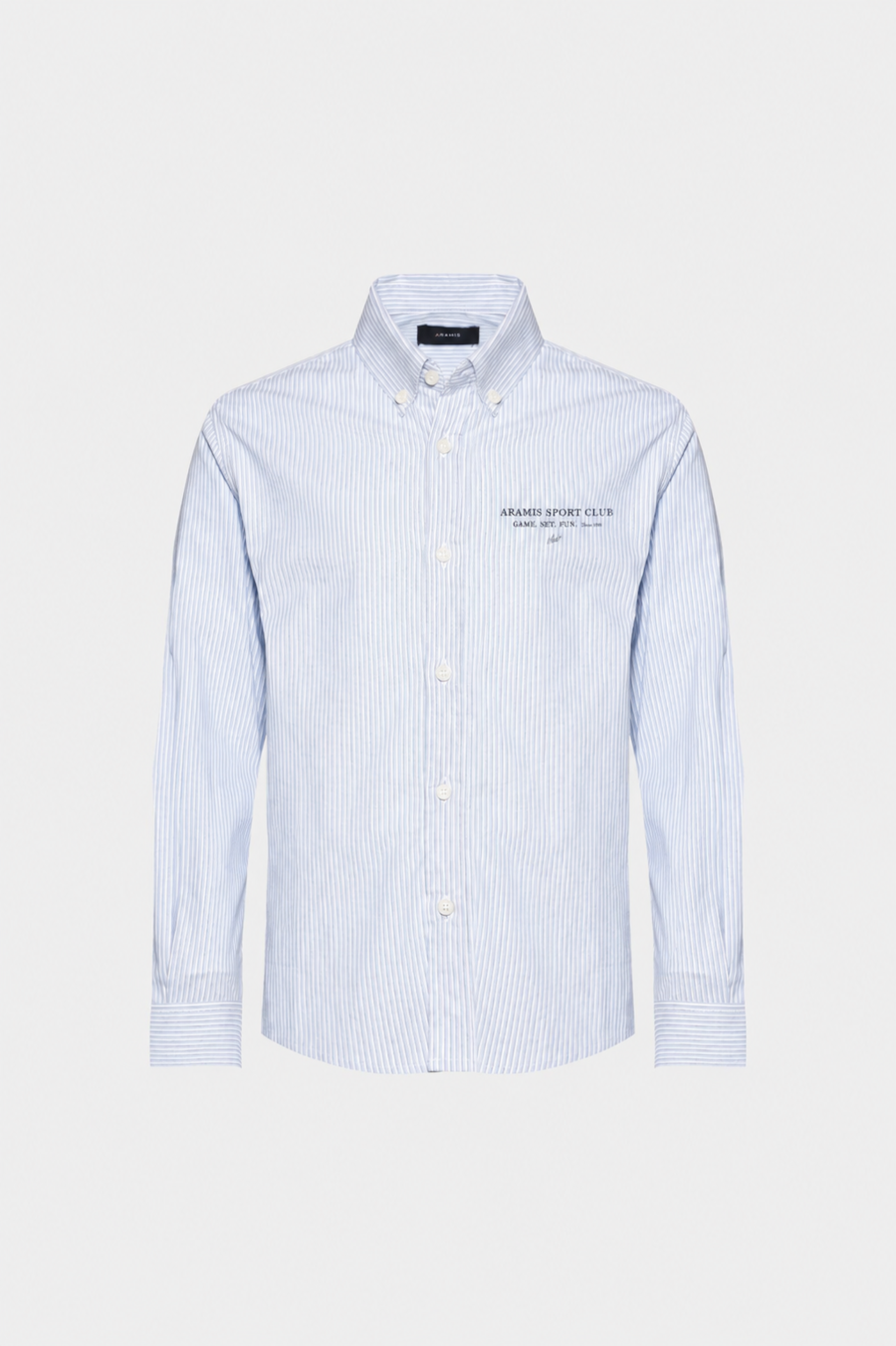 Camisa Manga Longa Infantil Estampa Sport Azul C/Branco — foto 3 de 4