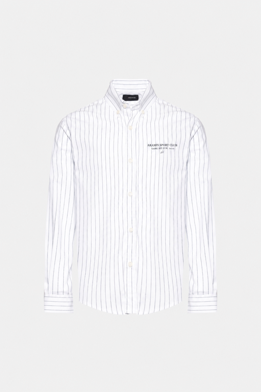 Camisa Manga Longa Infantil Estampa Sport Branco C/Marinho — foto 3 de 5