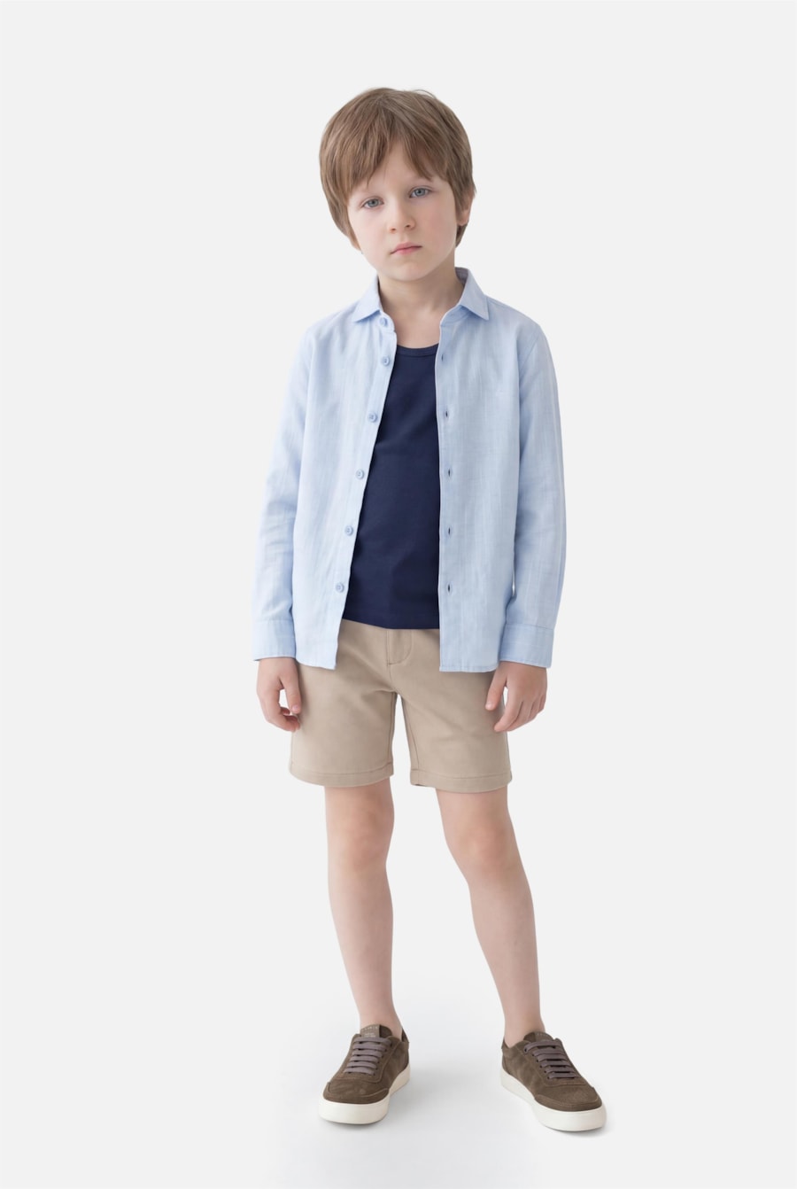 Camisa Manga Longa Infantil Flamê Bosco Azul — foto 2 de 4