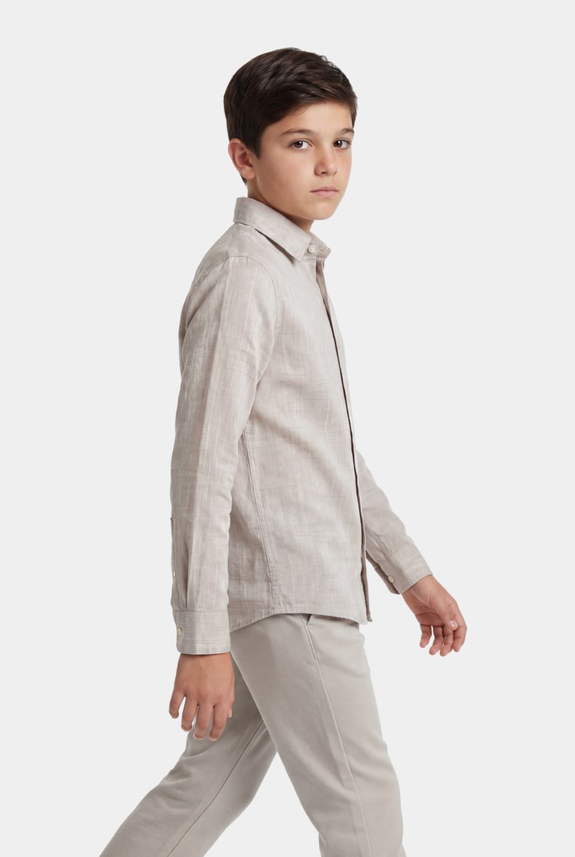 Camisa Manga Longa Infantil Flamê Bosco Caqui