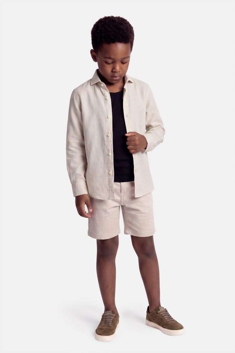 Camisa Manga Longa Infantil Flamê Bosco Caqui