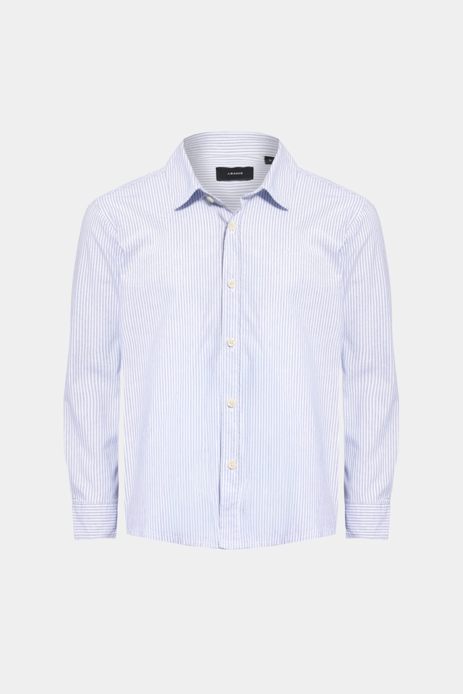 Camisa Manga Longa Infantil Listrada Galles Mini Branco C/Azul Medio — foto 3 de 4
