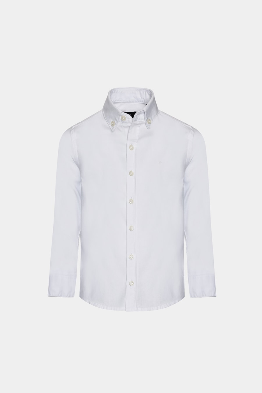 Camisa Manga Longa Infantil Oxford Branco — foto 3 de 5