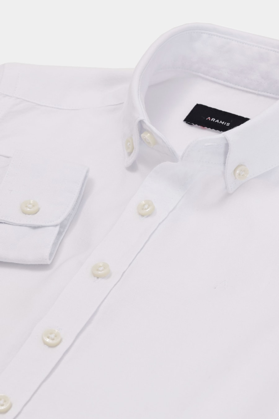 Camisa Manga Longa Infantil Oxford Branco — foto 4 de 5