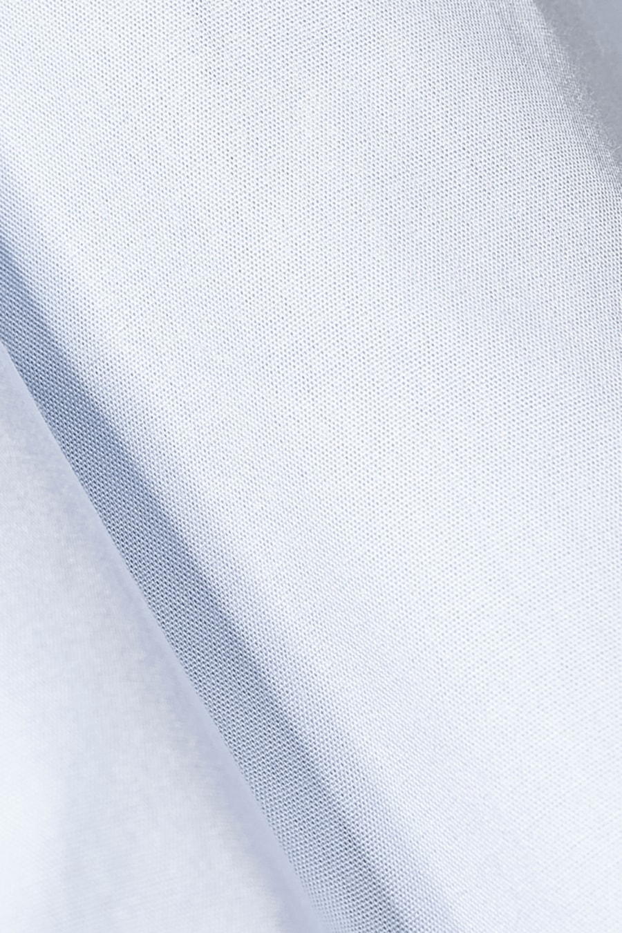 Camisa Manga Longa Infantil Tricoline Lisa - Não Ativar Mostruário Azul Claro — foto 4 de 4