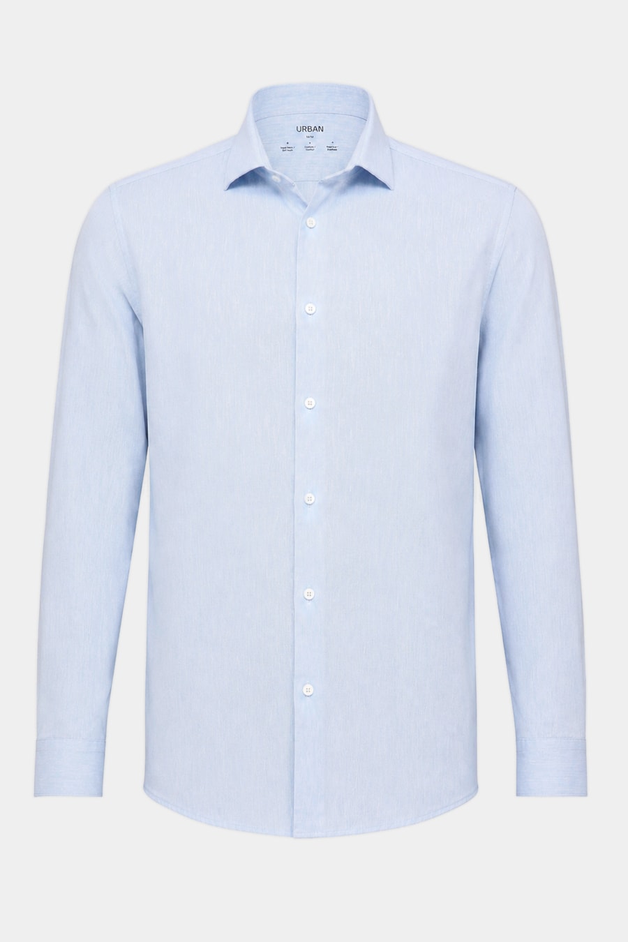 Camisa Manga Longa Linen Flex Azul Claro — foto 5 de 6
