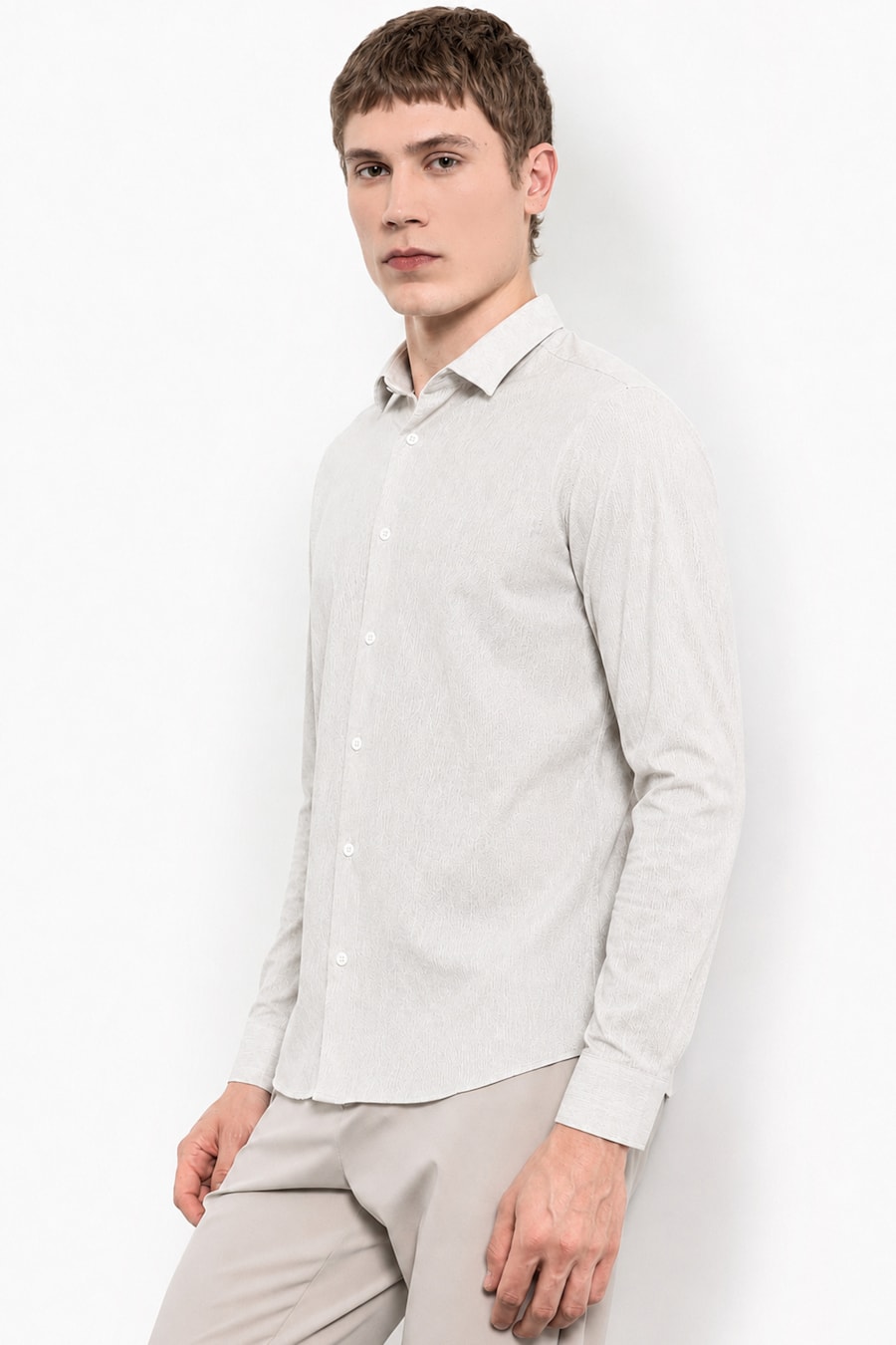 Camisa Manga Longa Linen Flex Verde Escuro — foto 1 de 6