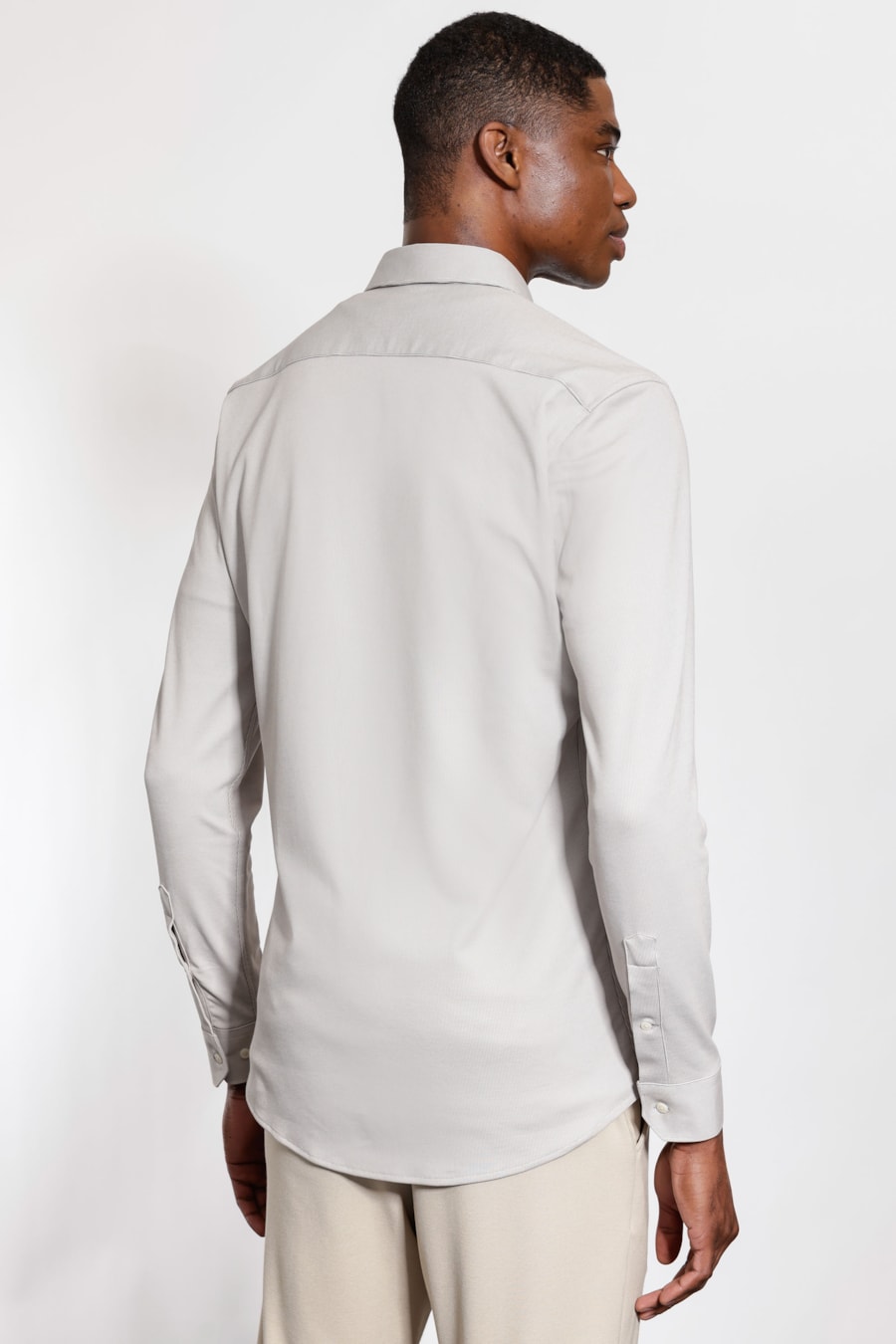 Camisa Manga Longa Malha Texturizada Flex Castor — foto 4 de 5