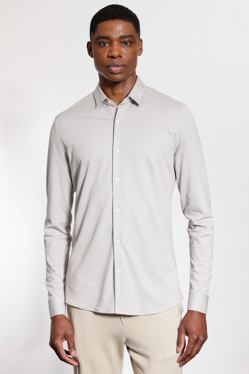 Camisa Manga Longa Malha Texturizada Flex Castor