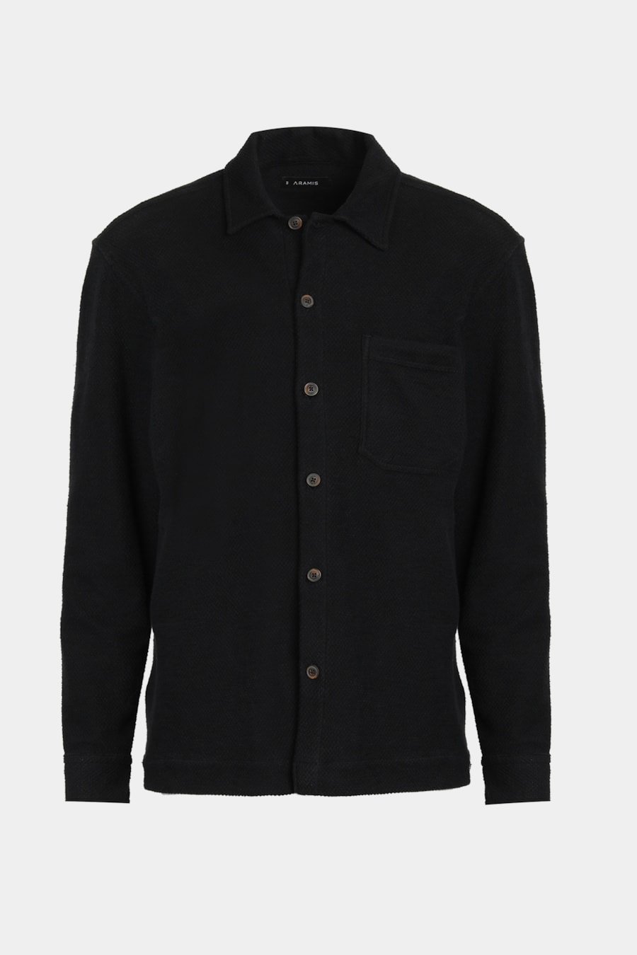 Camisa Manga Longa Move Overshirt Moletom Com Bolso Preto — foto 5 de 5