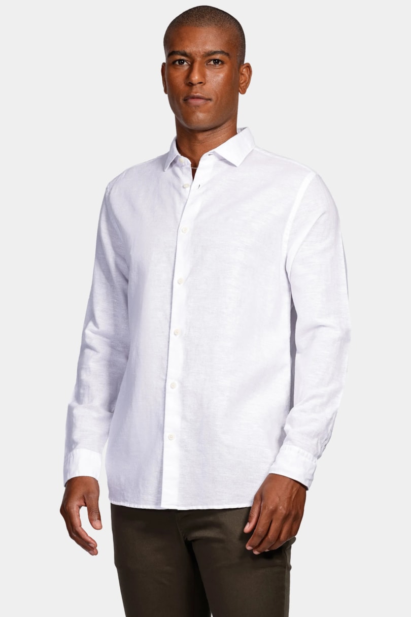 Camisa Manga Longa Move Regular Linho Algodão Martinelli Branco