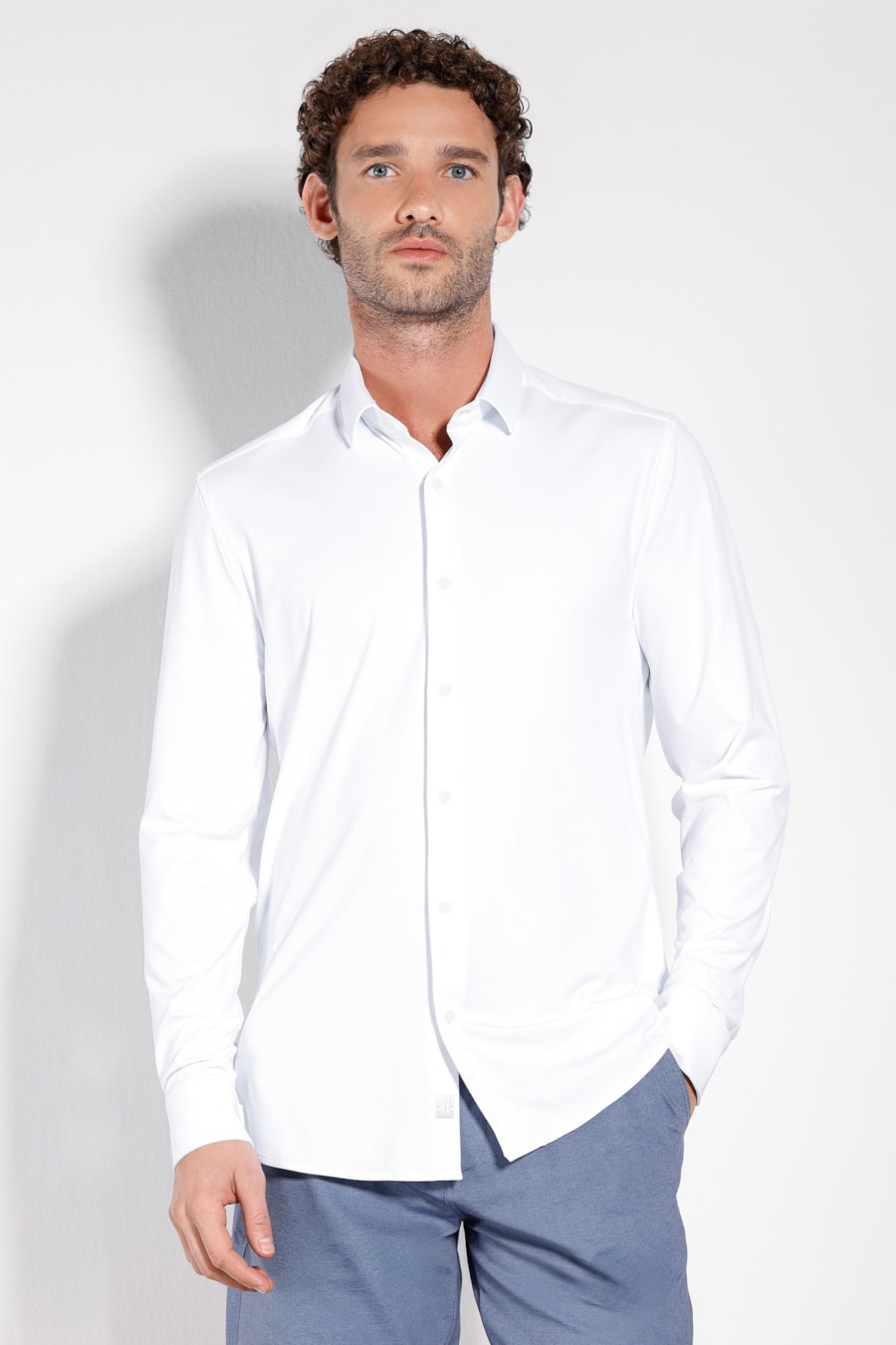 Camisa Manga Longa New Bold Branco — foto 1 de 4