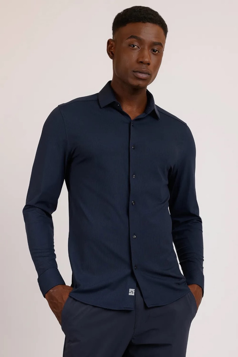 Camisa Manga Longa New Bold Marinho