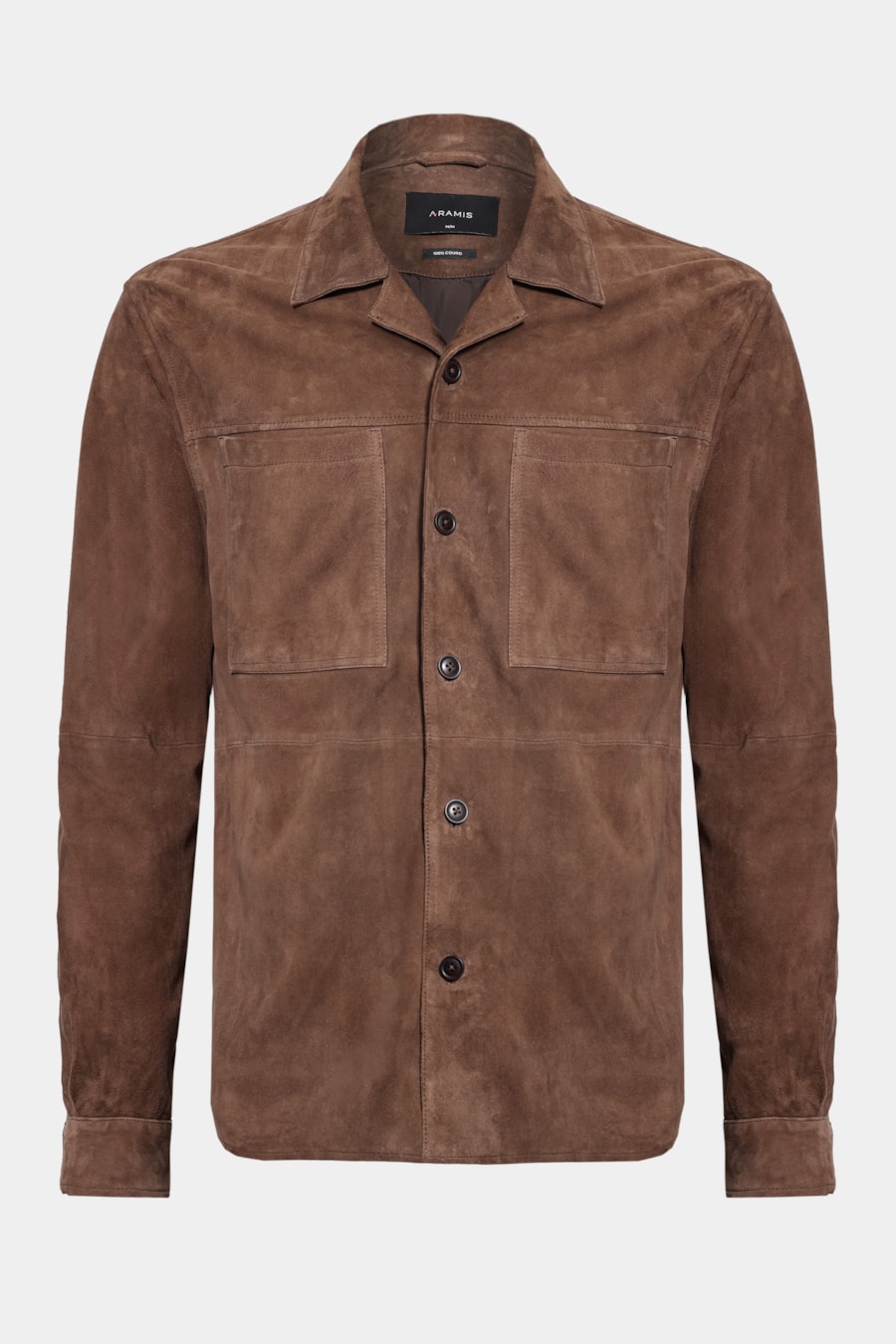 Camisa Manga Longa Overshirt Suede Caqui — foto 7 de 7