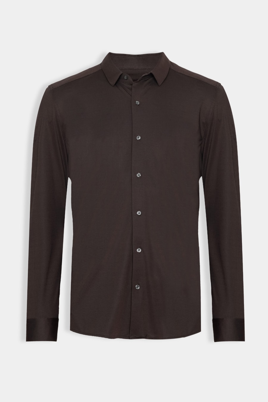 Camisa Manga Longa Oxford Breeze Chocolate — foto 5 de 5