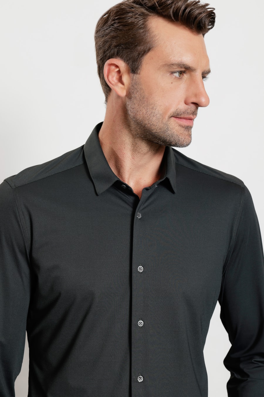 Camisa Manga Longa Oxford Breeze Verde Urban — foto 3 de 5
