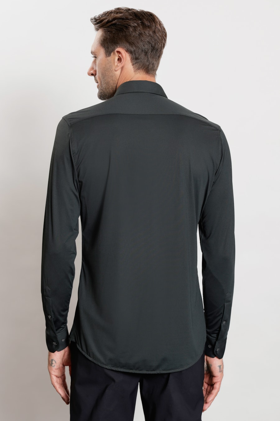 Camisa Manga Longa Oxford Breeze Verde Urban — foto 4 de 5