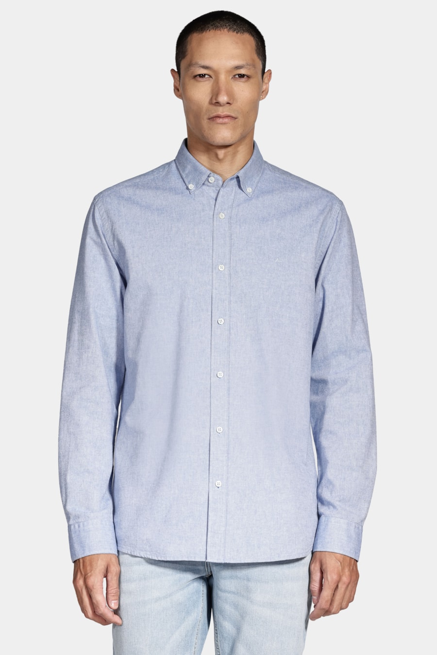 Camisa Manga Longa Oxford Button Down Planalto Azul — foto 1 de 5