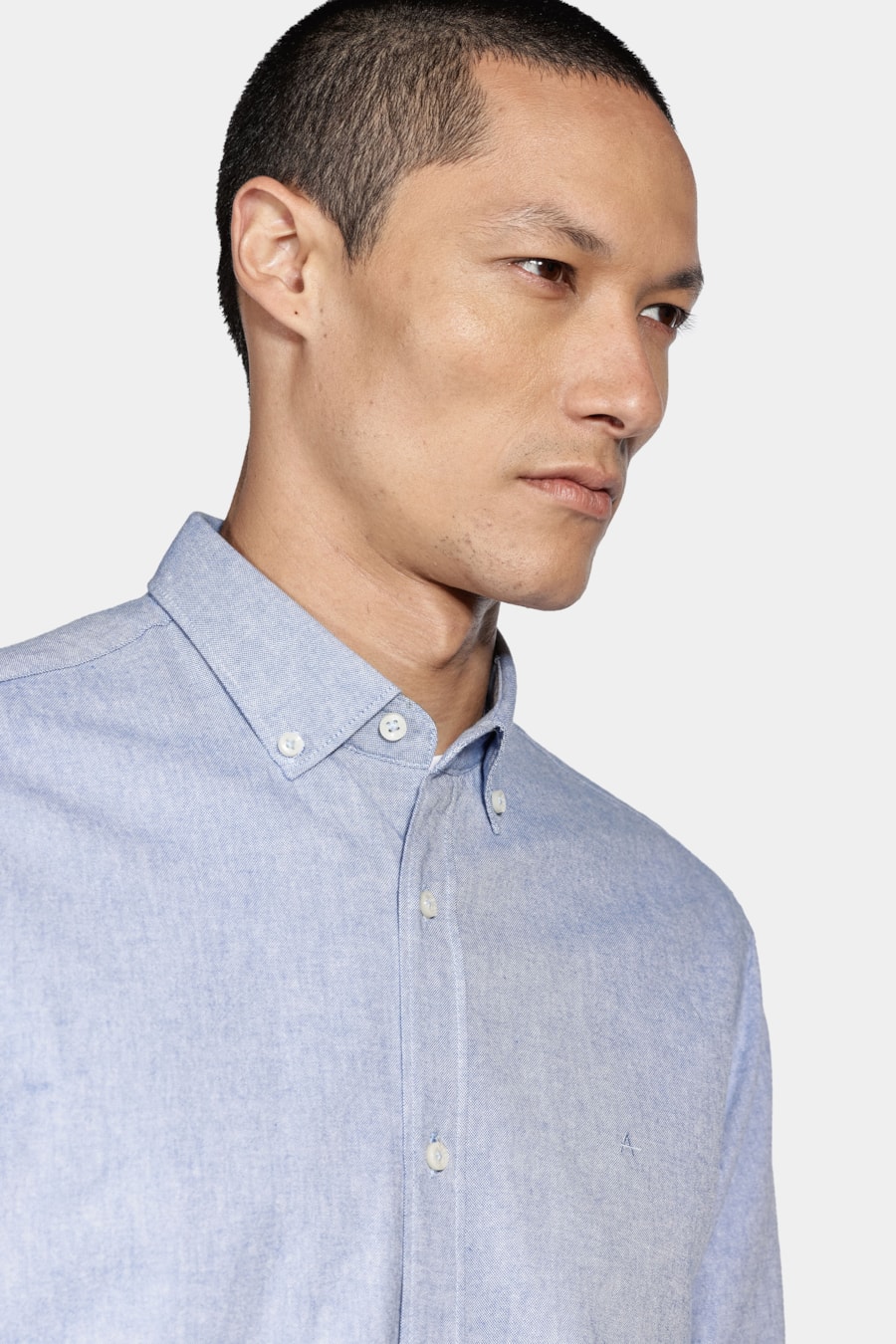 Camisa Manga Longa Oxford Button Down Planalto Azul — foto 3 de 5