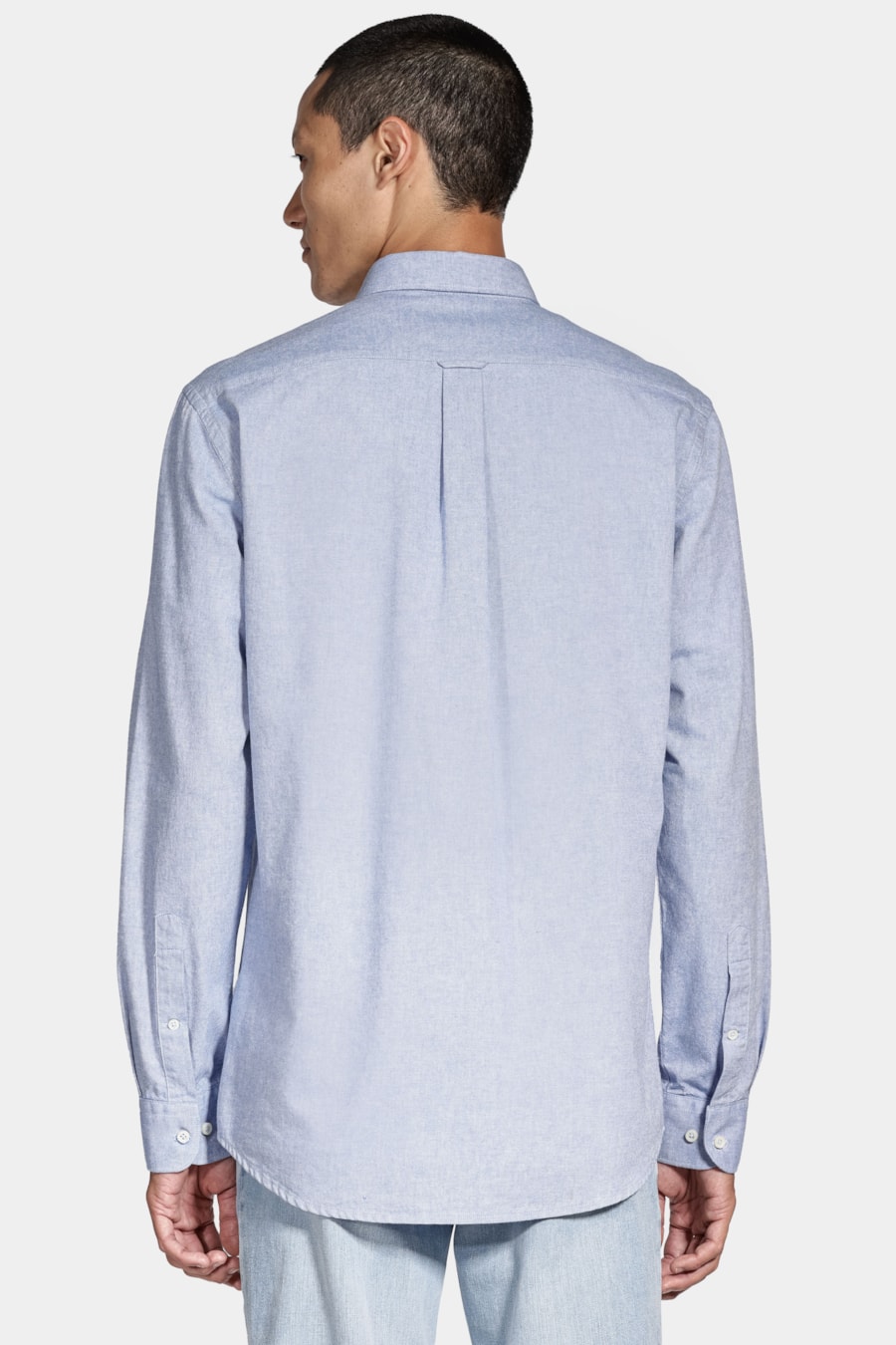 Camisa Manga Longa Oxford Button Down Planalto Azul — foto 4 de 5