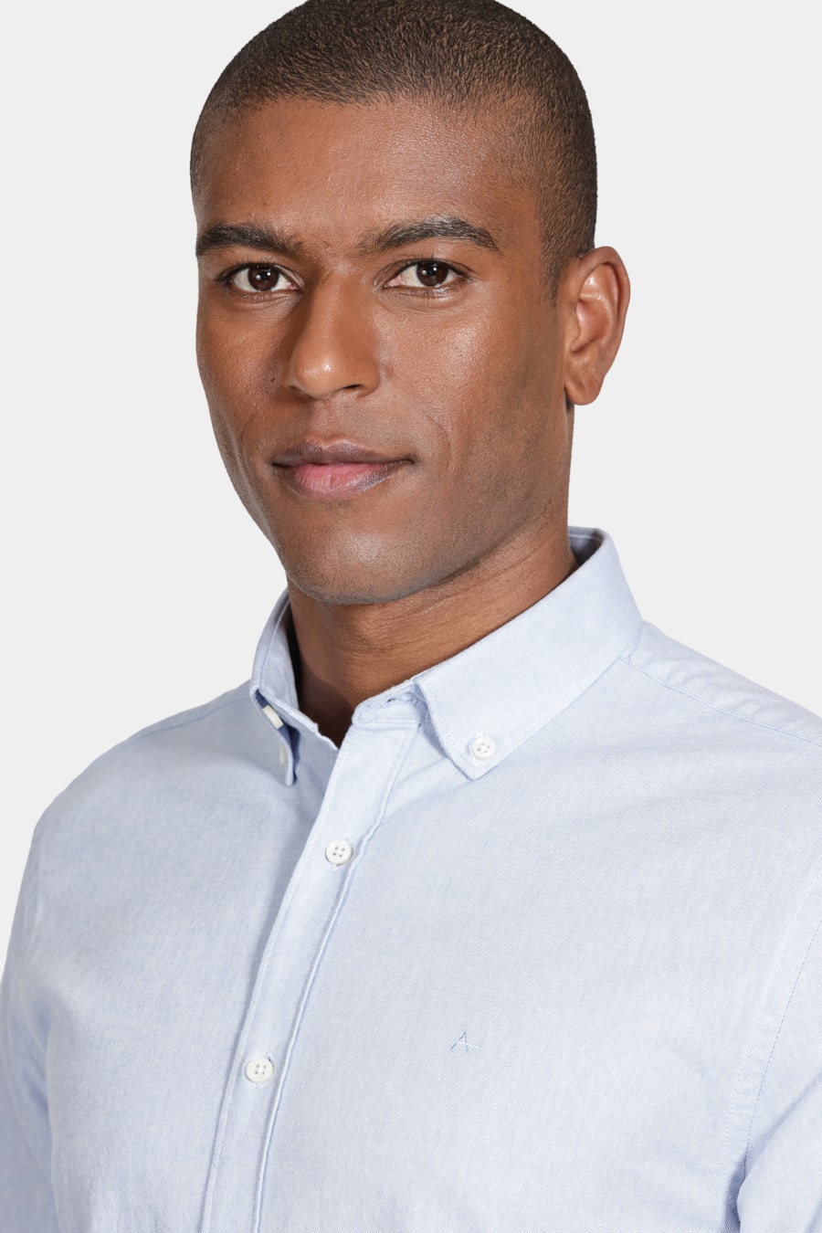 Camisa Manga Longa Oxford Button Down Planalto Azul Celeste — foto 3 de 5