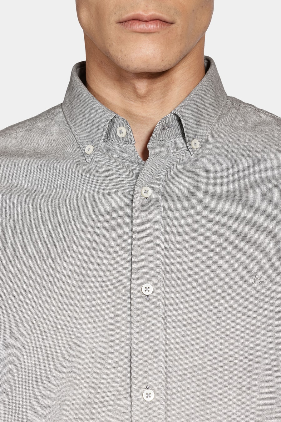 Camisa Manga Longa Oxford Button Down Planalto Verde Escuro — foto 3 de 5