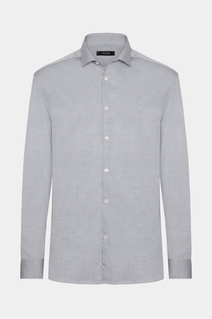 Camisa Manga Longa Pinpoint Azul Escuro — foto 5 de 6