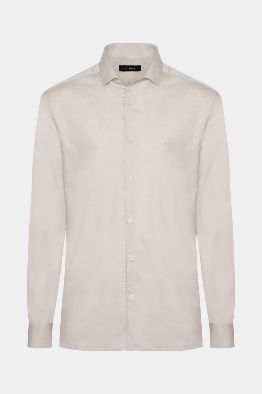 Camisa Manga Longa Pinpoint Bege — foto 5 de 6