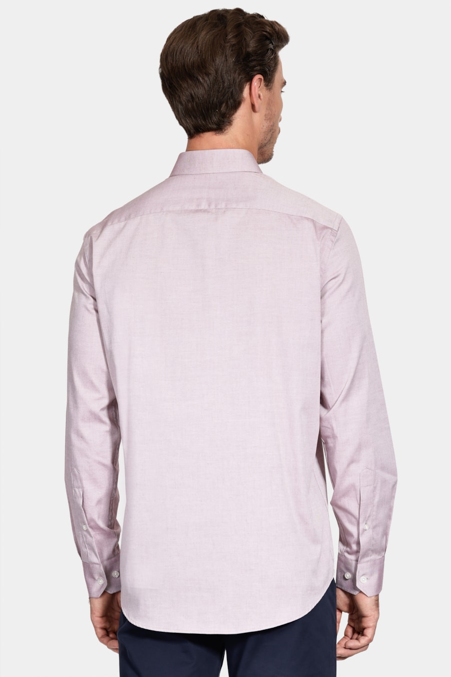 Camisa Manga Longa Pinpoint Bordeaux — foto 4 de 6