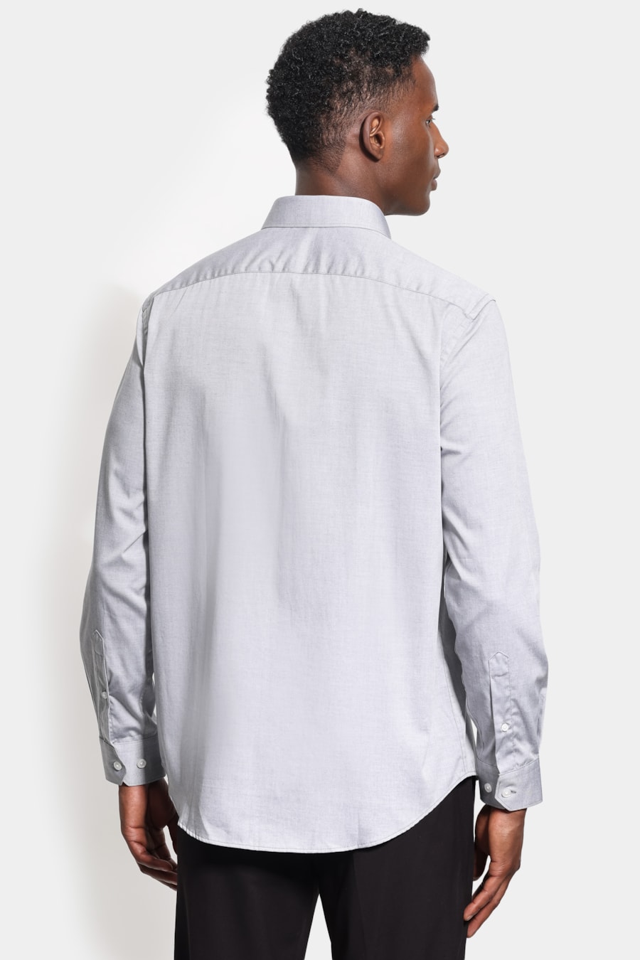 Camisa Manga Longa Pinpoint Preto — foto 4 de 6