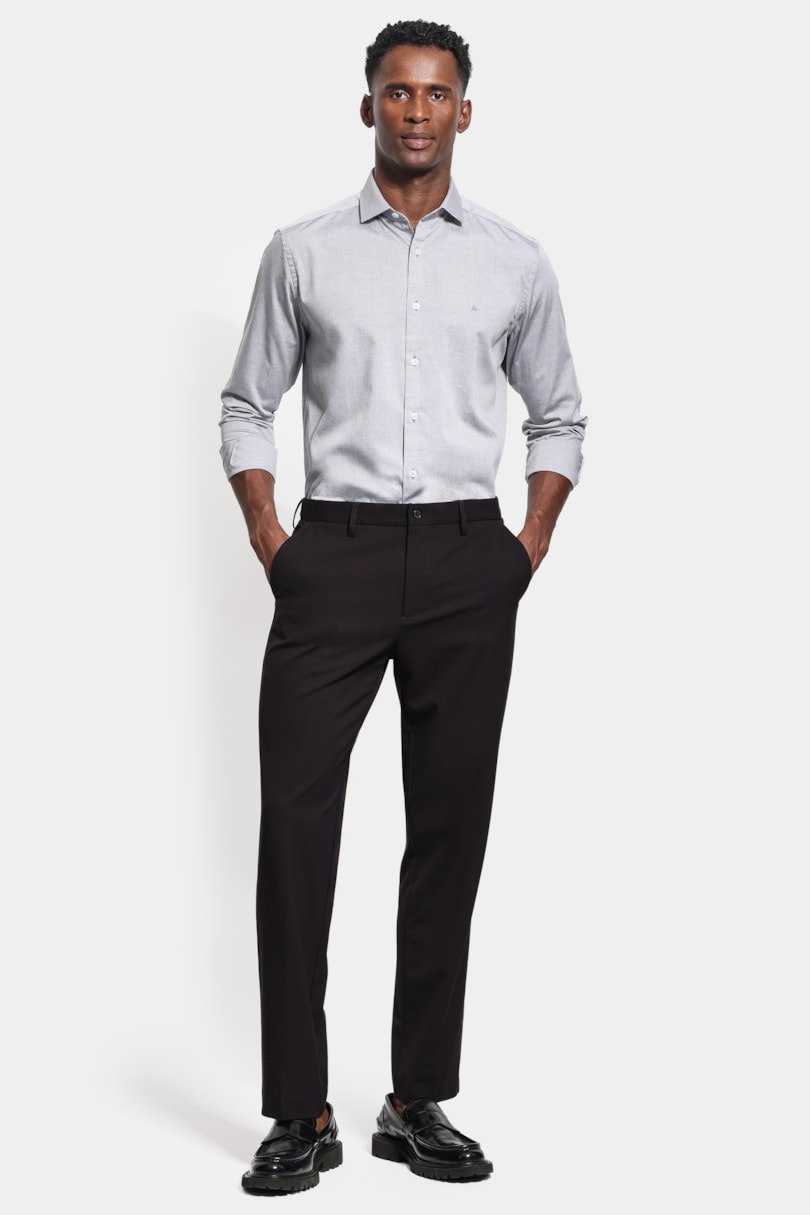 Camisa Manga Longa Pinpoint Preto
