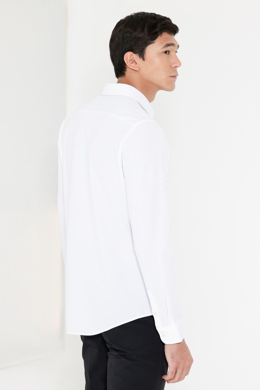 Camisa Manga Longa Piquet Bonded Branco — foto 7 de 8