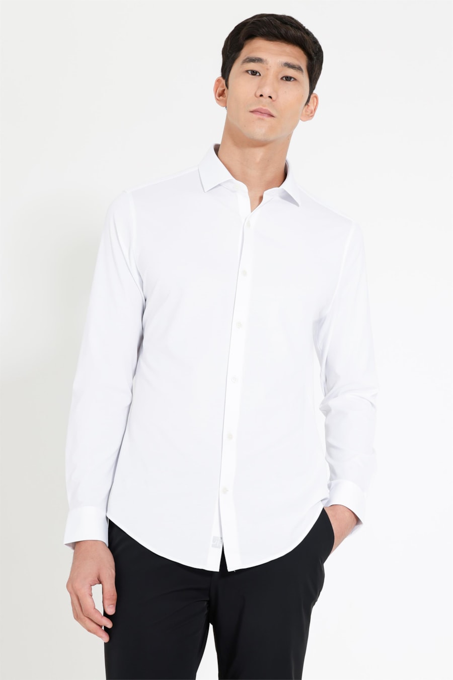 Camisa Manga Longa Piquet Bonded Branco — foto 1 de 8