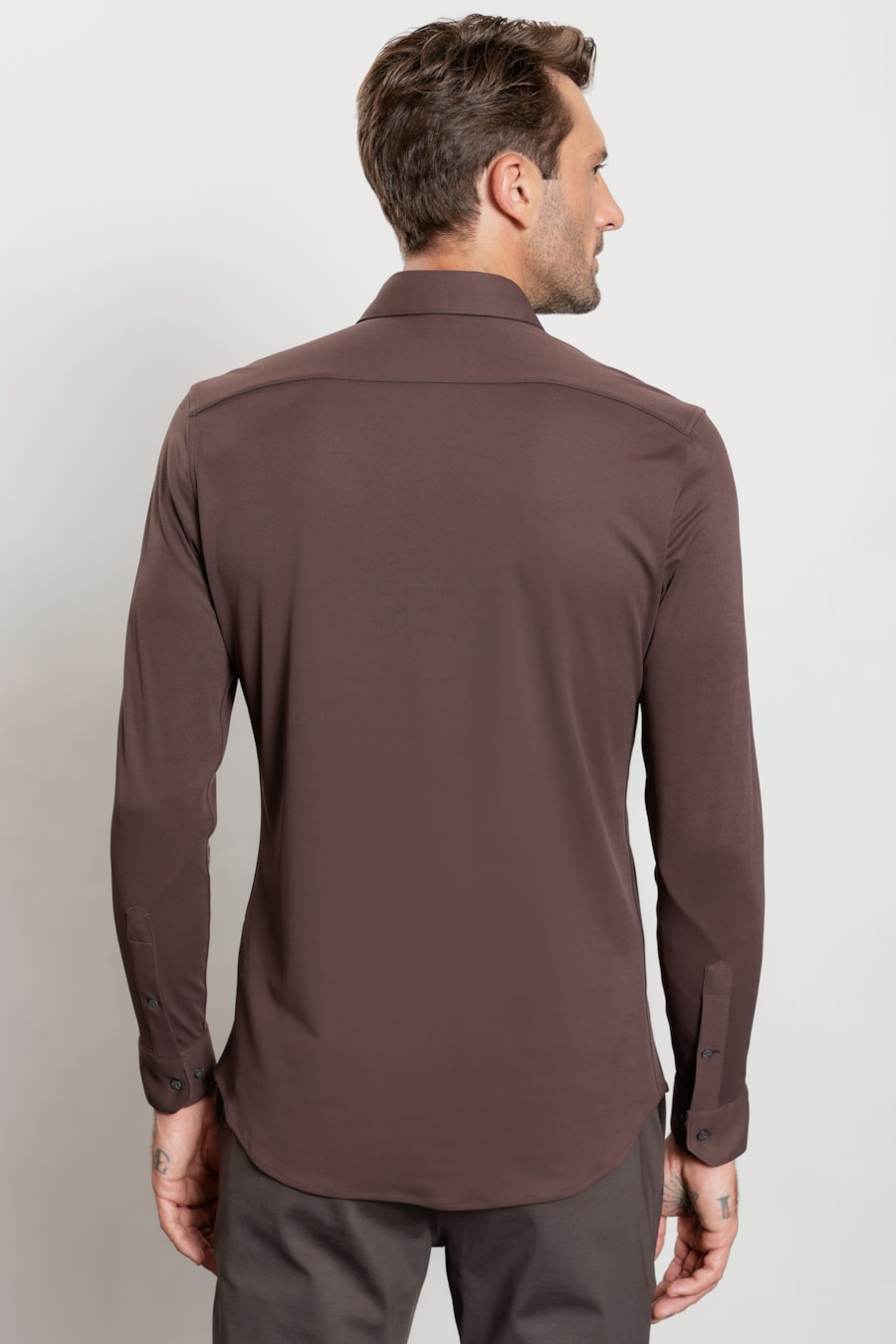 Camisa Manga Longa Piquet Everyday Chocolate — foto 4 de 5