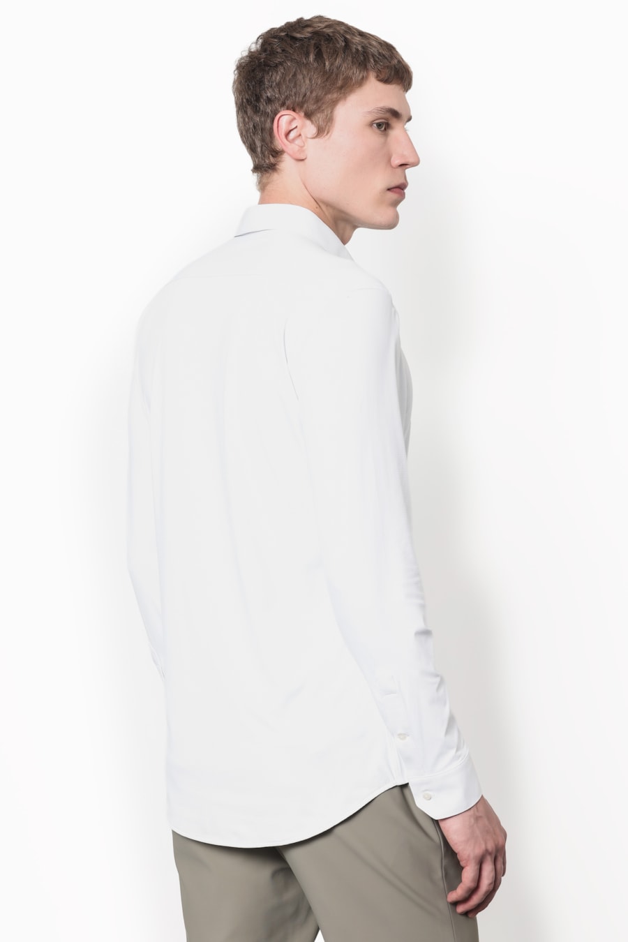 Camisa Manga Longa Pixel Branco — foto 4 de 5