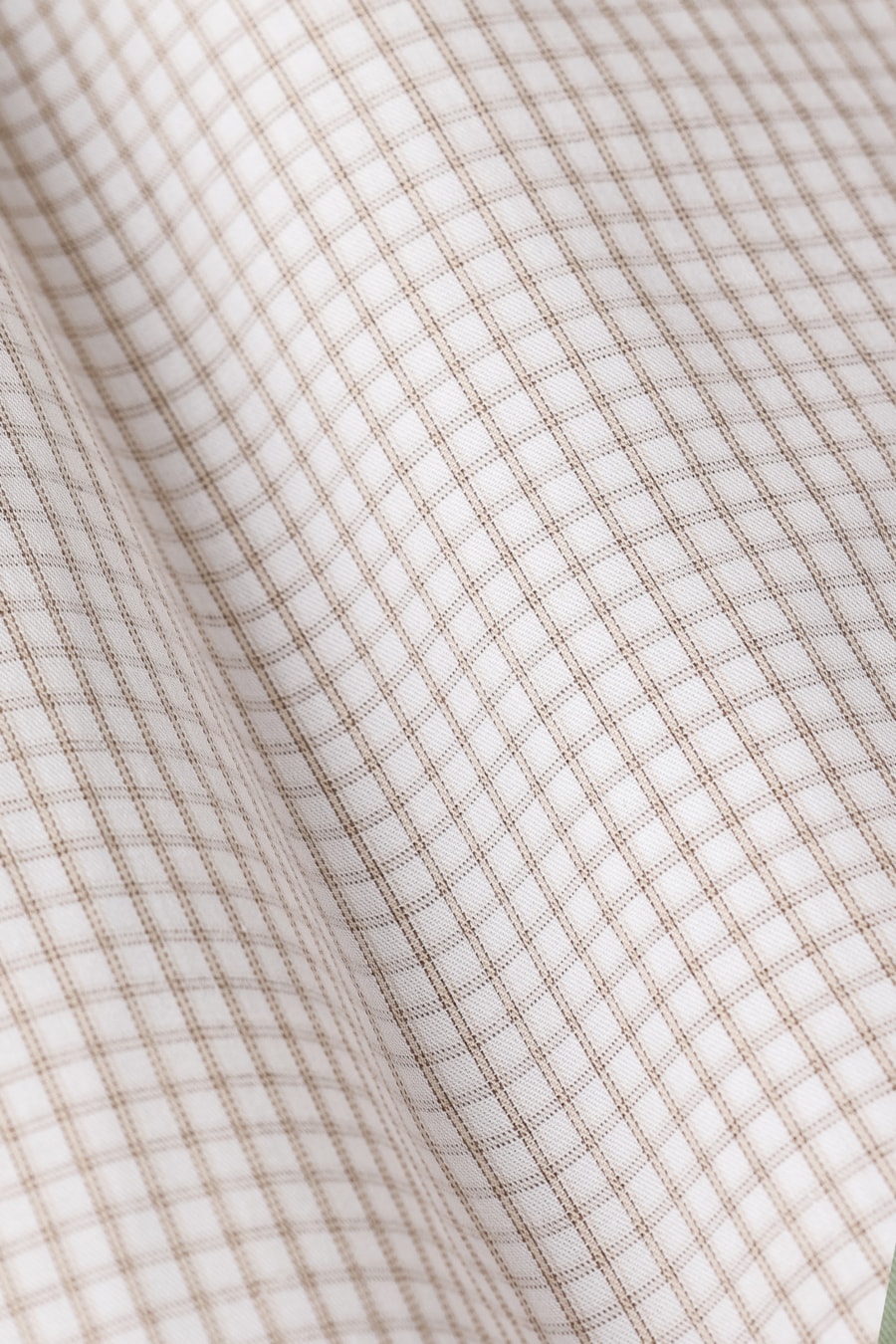 Camisa Manga Longa Regular Algodao 50 Xadrez Branco C/Areia — foto 6 de 6