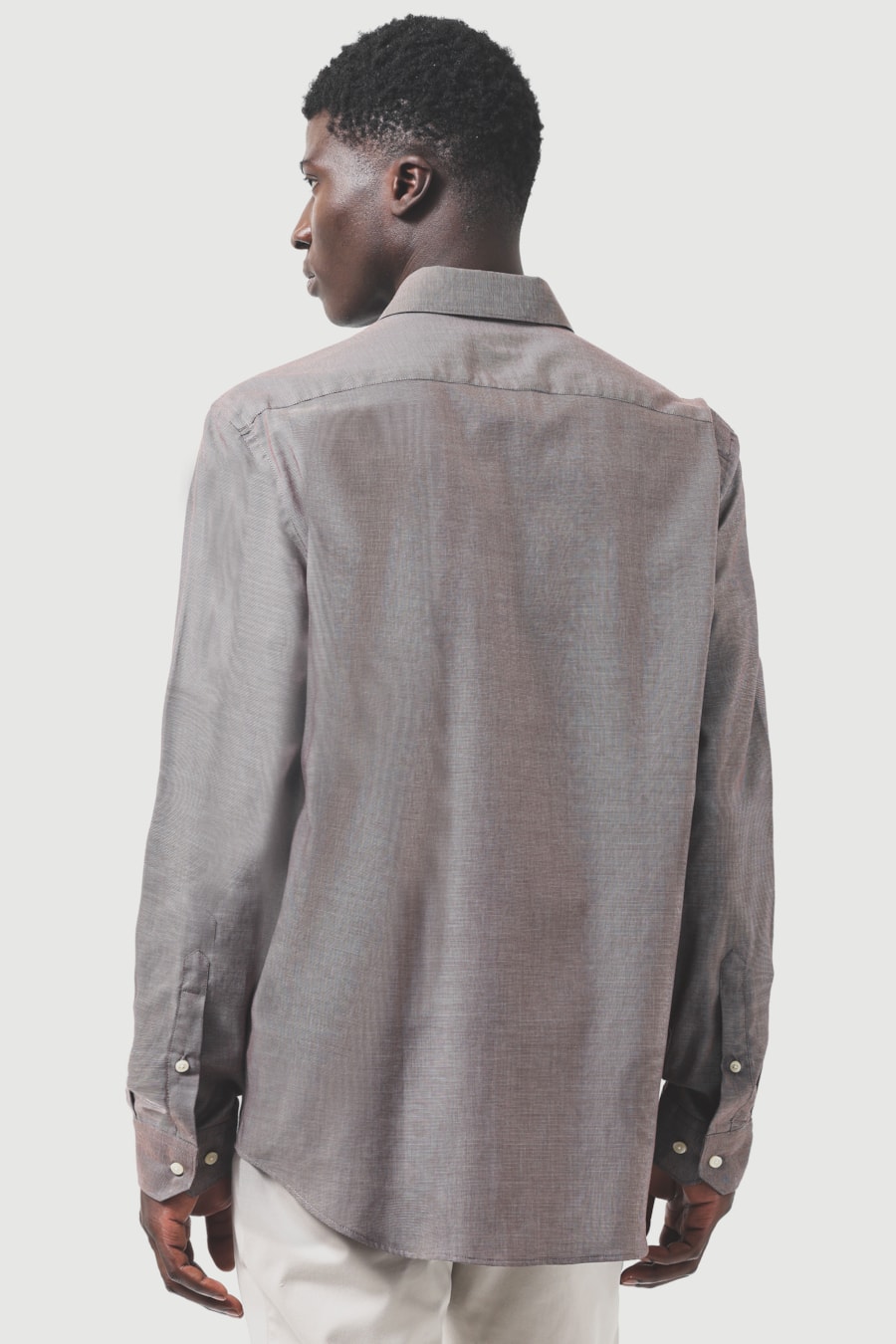 Camisa Manga Longa Regular Algodão Egípcio Dots 50 Havana C/ Off White — foto 4 de 6