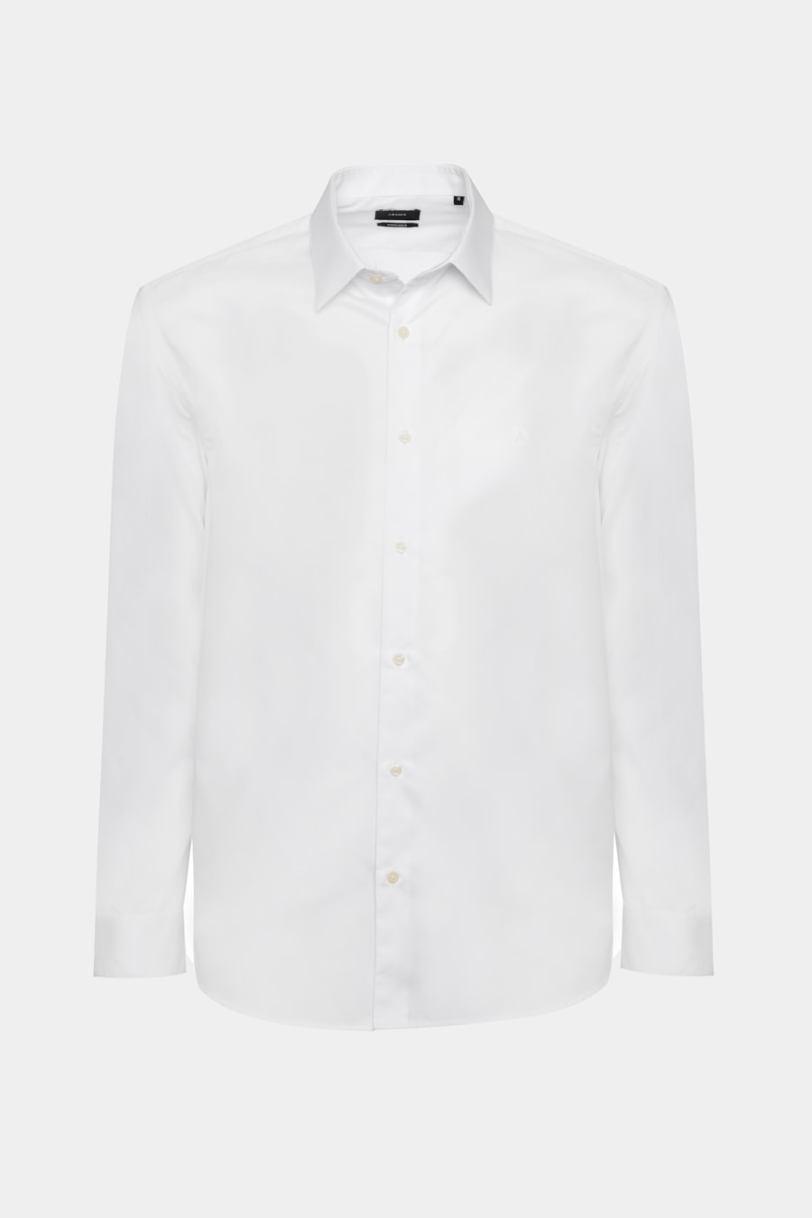 Camisa Manga Longa Regular Algodão Fio 50 Egípcio Branco — foto 5 de 7
