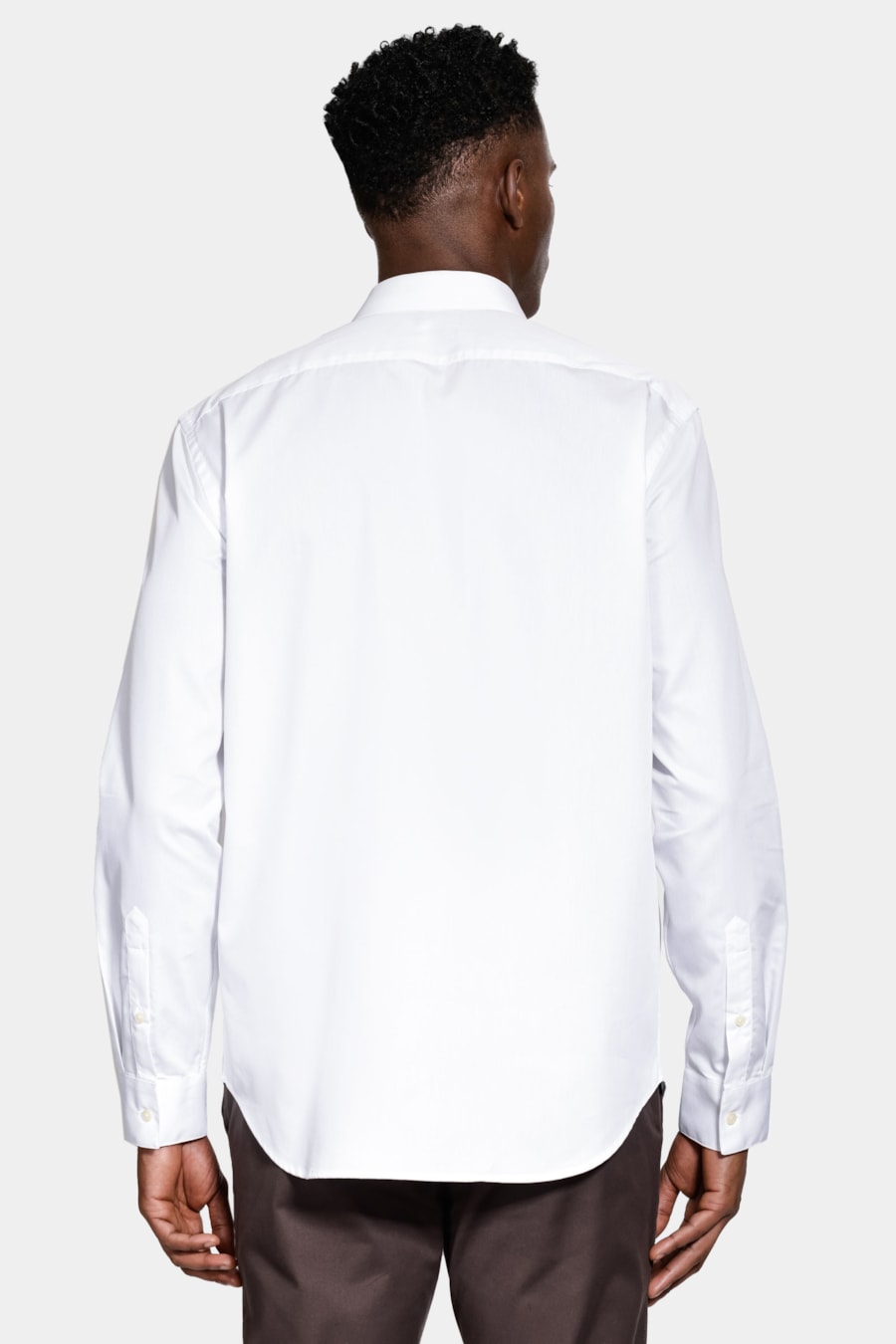 Camisa Manga Longa Regular Algodão Fio 50 Egípcio Branco — foto 4 de 7