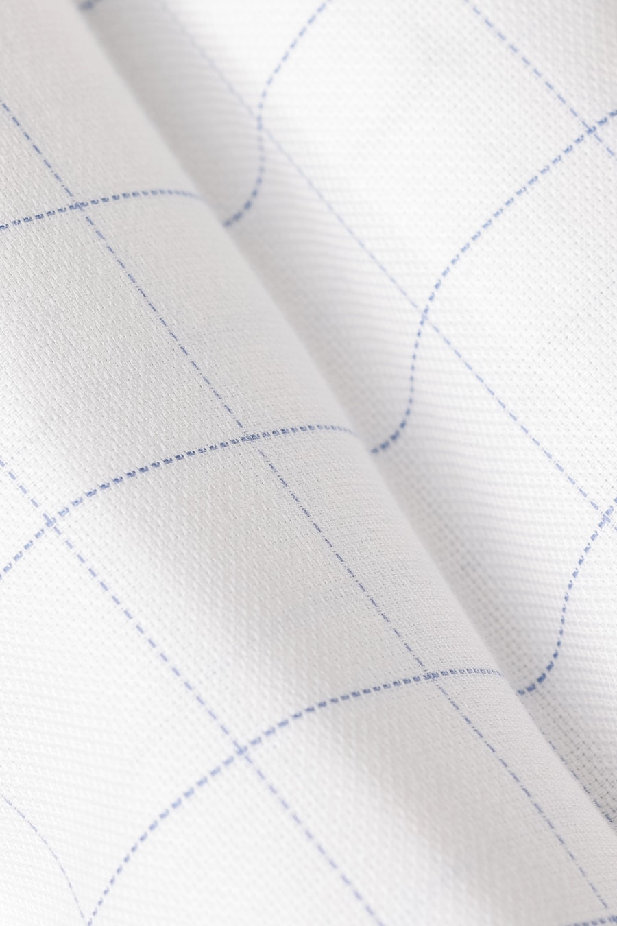 Camisa Manga Longa Regular Algodao Maxi Xd Bolso Branco C/Azul — foto 6 de 6