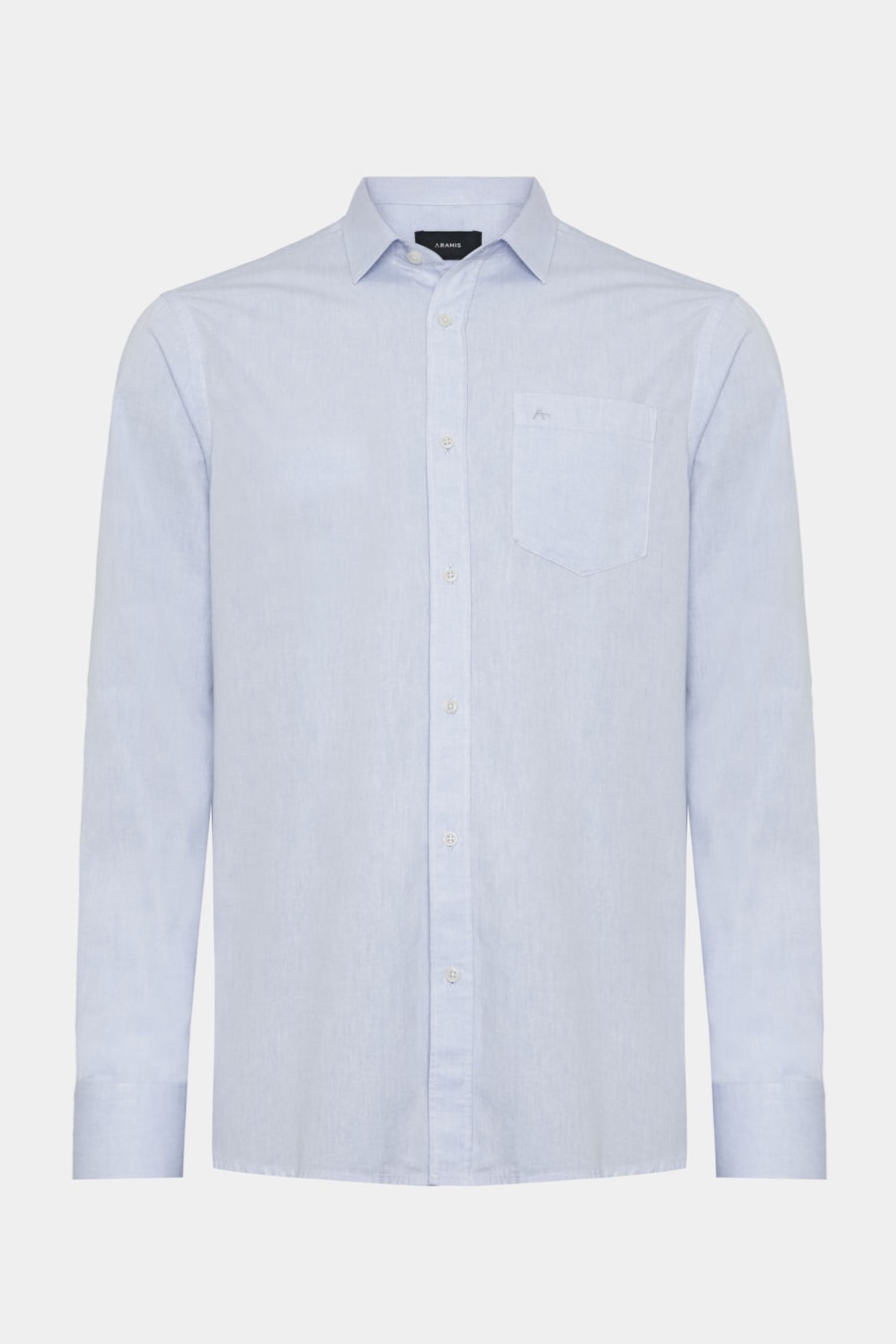 Camisa Manga Longa Regular Algodão Mescla Lotte Azul — foto 5 de 6