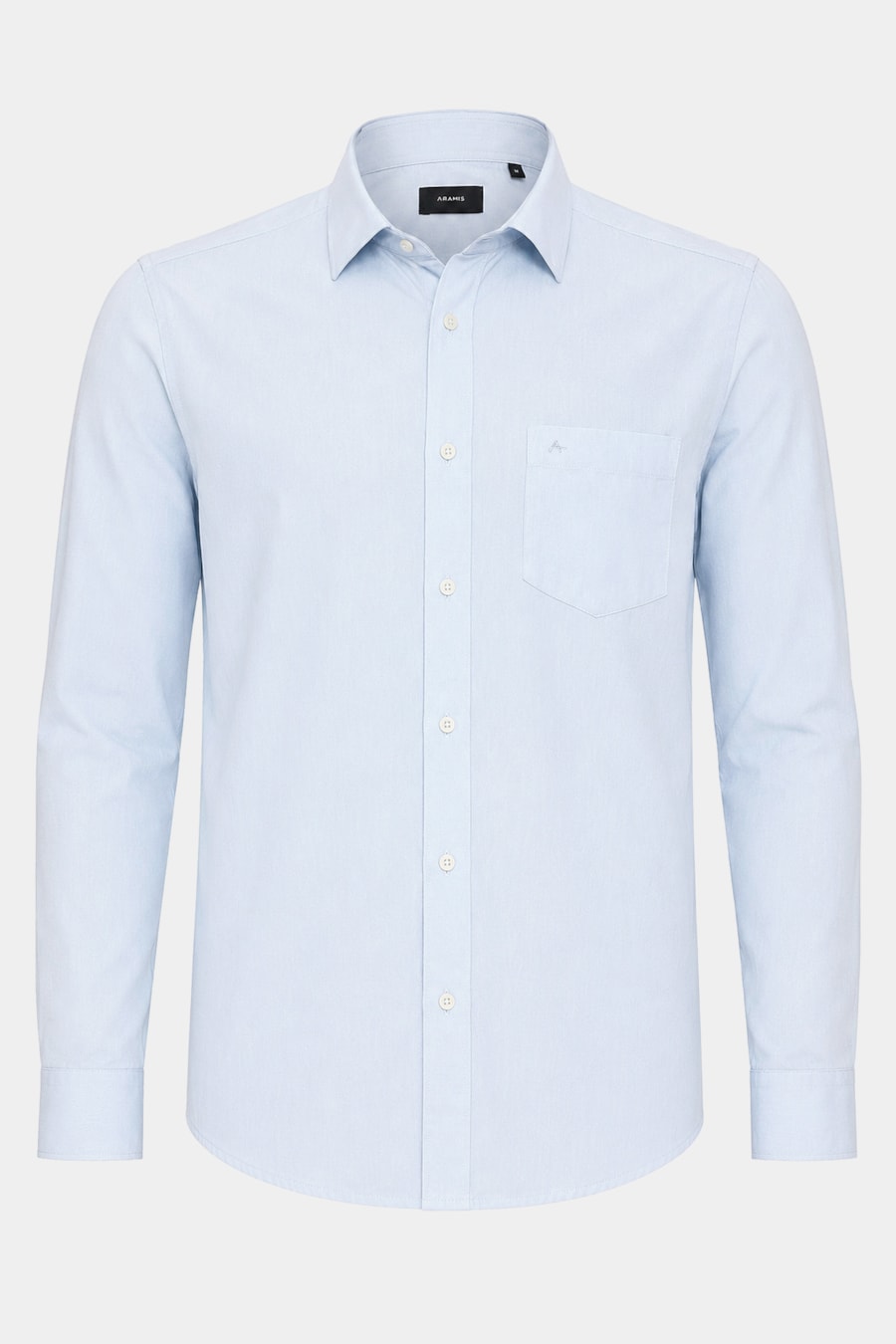 Camisa Manga Longa Regular Algodão Mescla Lotte Azul Celeste — foto 5 de 6