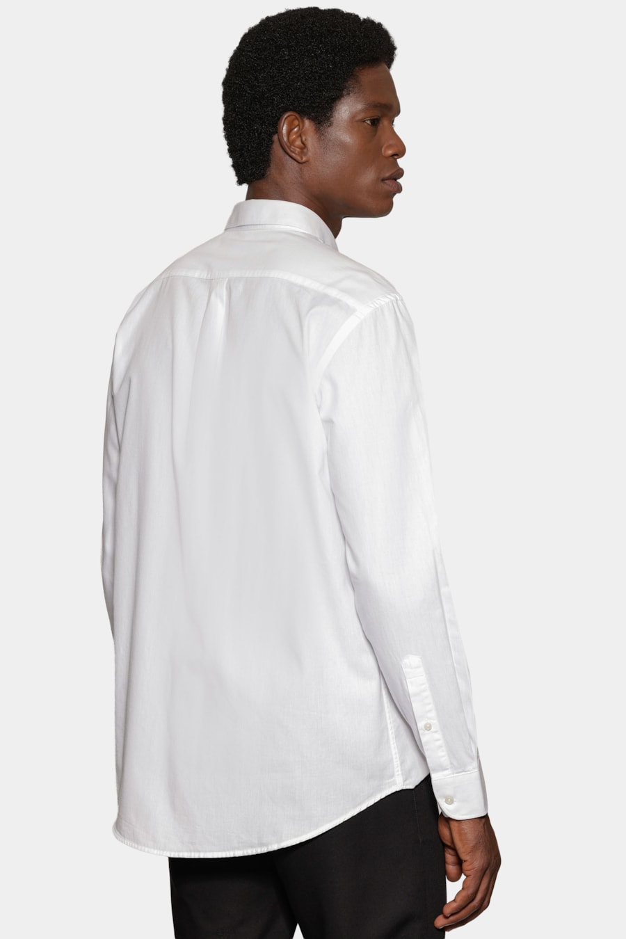 Camisa Manga Longa Regular Algodão Mescla Lotte Branco — foto 4 de 6