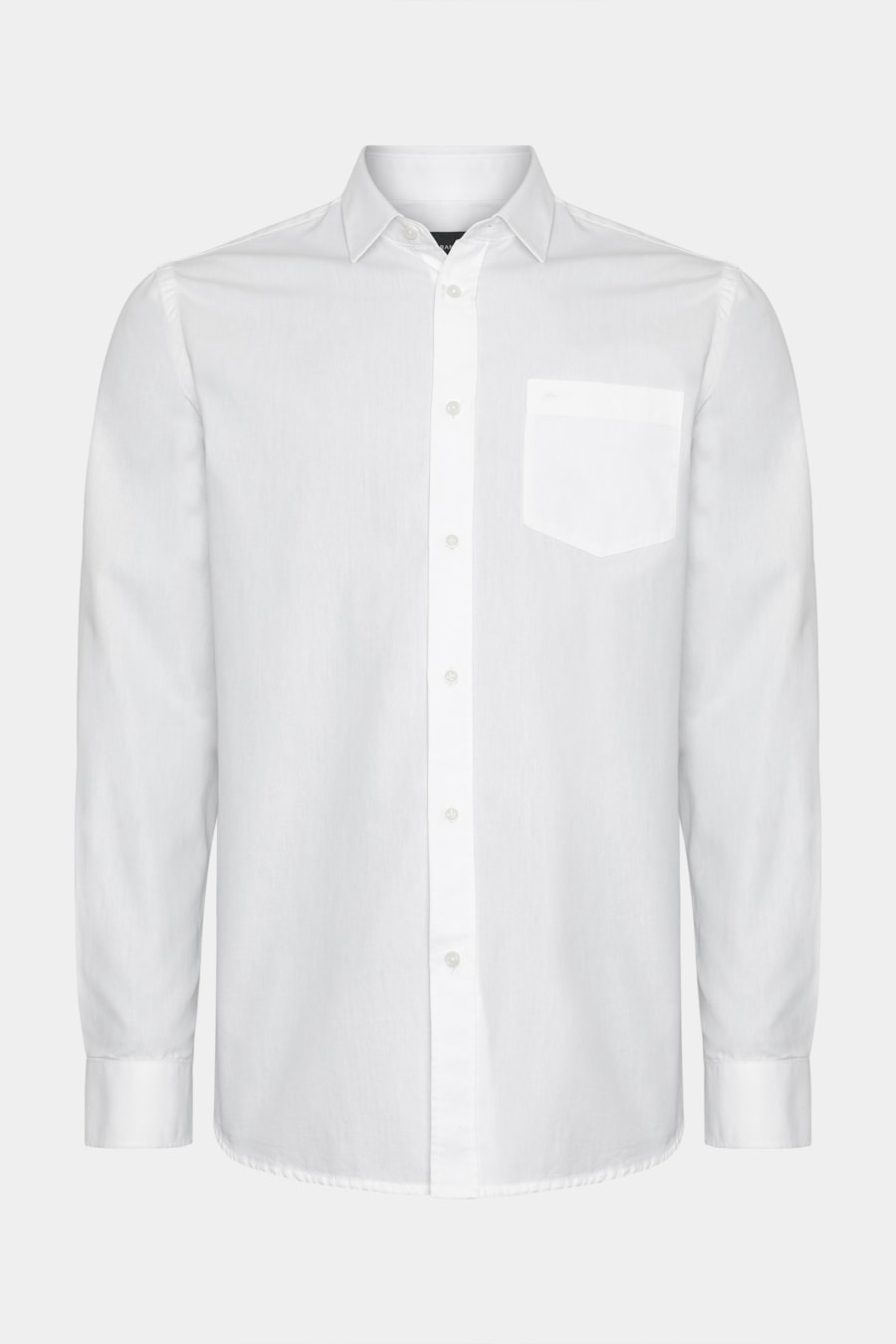 Camisa Manga Longa Regular Algodão Mescla Lotte Branco — foto 5 de 6