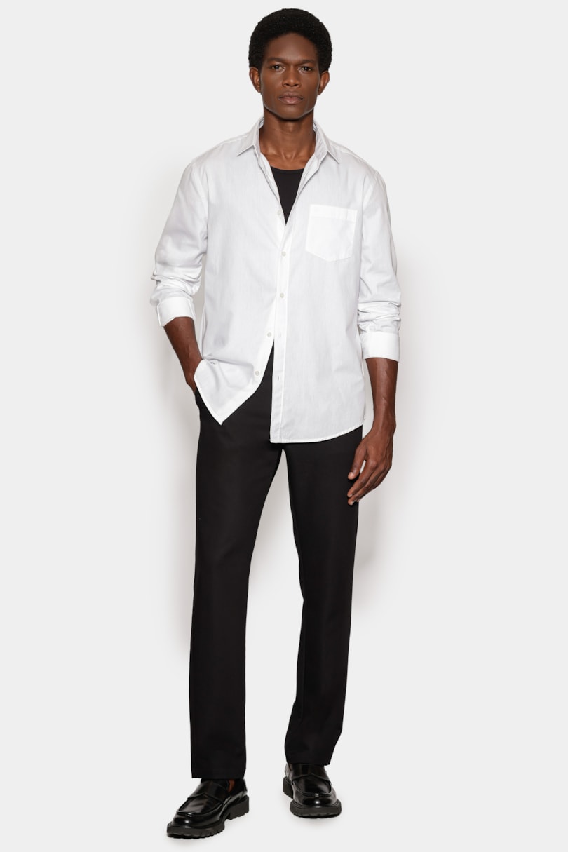 Camisa Manga Longa Regular Algodão Mescla Lotte Branco