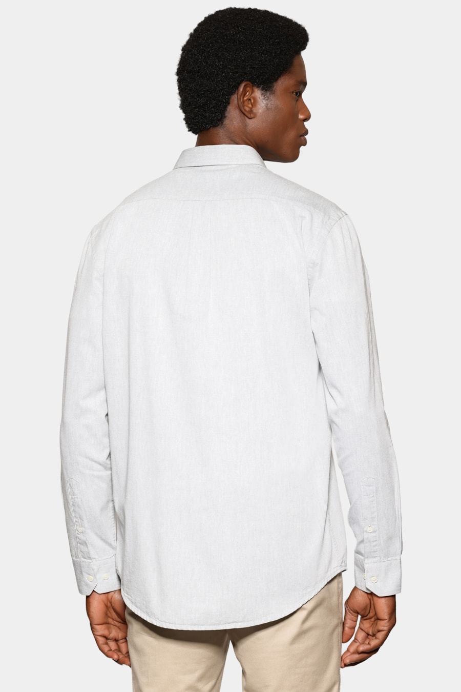Camisa Manga Longa Regular Algodão Mescla Lotte Verde Escuro — foto 4 de 6