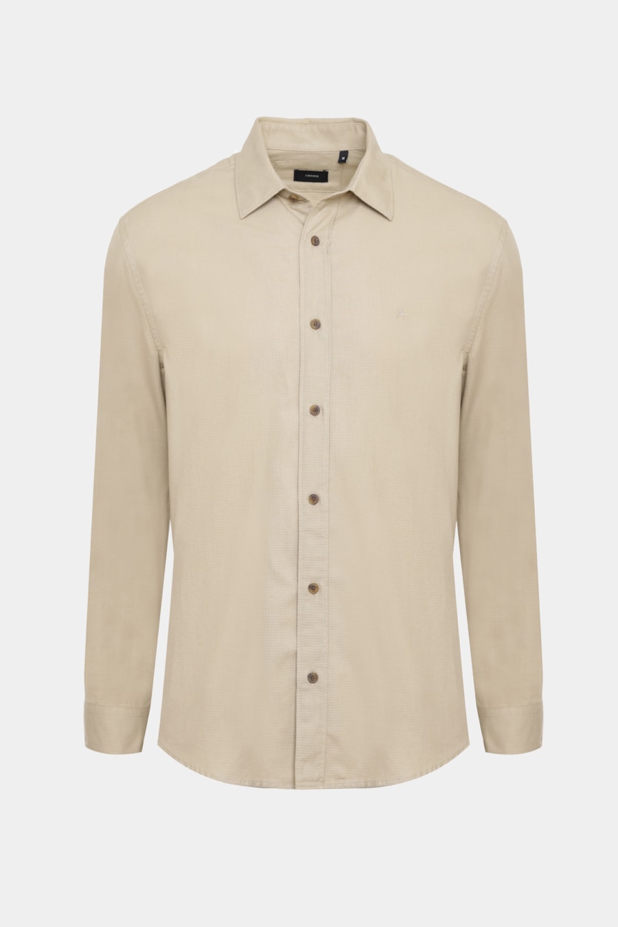 Camisa Manga Longa Regular Algodâo Textura Areia — foto 5 de 6