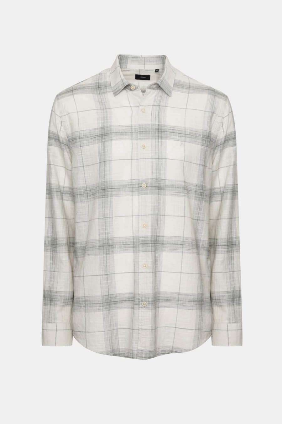 Camisa Manga Longa Regular Algodão Xadrez Caqui C/ Musgo — foto 5 de 5
