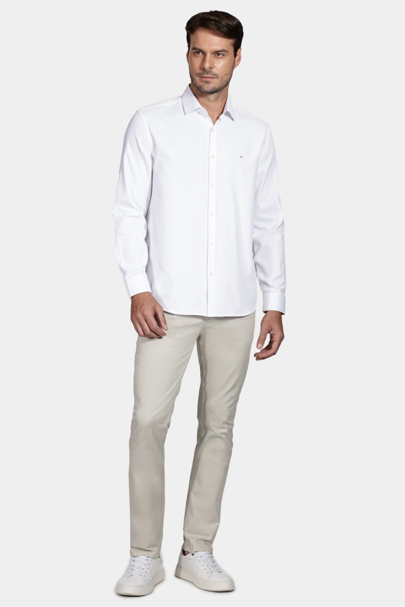 Camisa Manga Longa Regular Branco